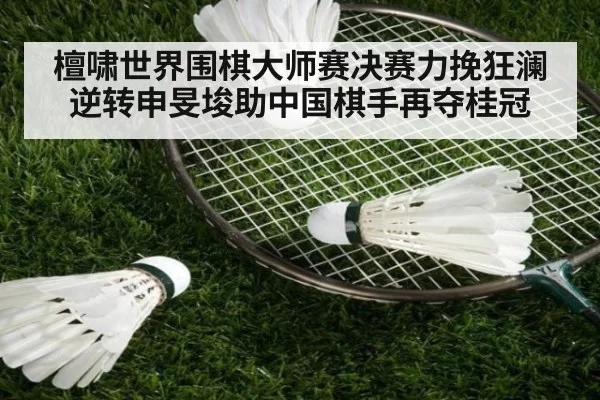檀啸世界围棋大师赛决赛力挽狂澜逆转申旻埈助中国棋手再夺桂冠